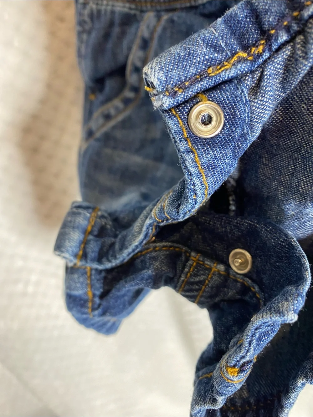 Baby Gap Blue Denim Overalls Shorts